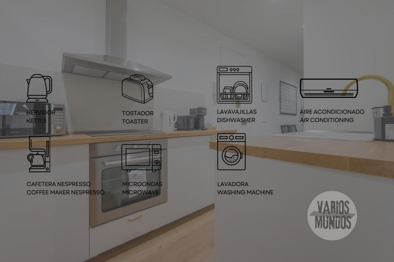 Cozy Apt Para 6Pax A Escasos Metros Del Retiro - Madrid E1 Luaran gambar